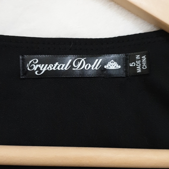 Crystal doll polka dot black wrap maxi dress - Picture 9 of 17